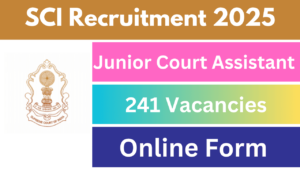 supreme court recruitment 2025 junior assistant