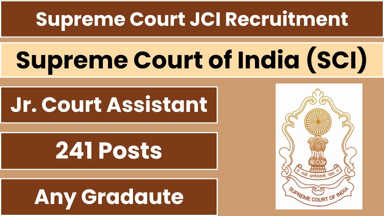 Supreme Court Recruitment 2025