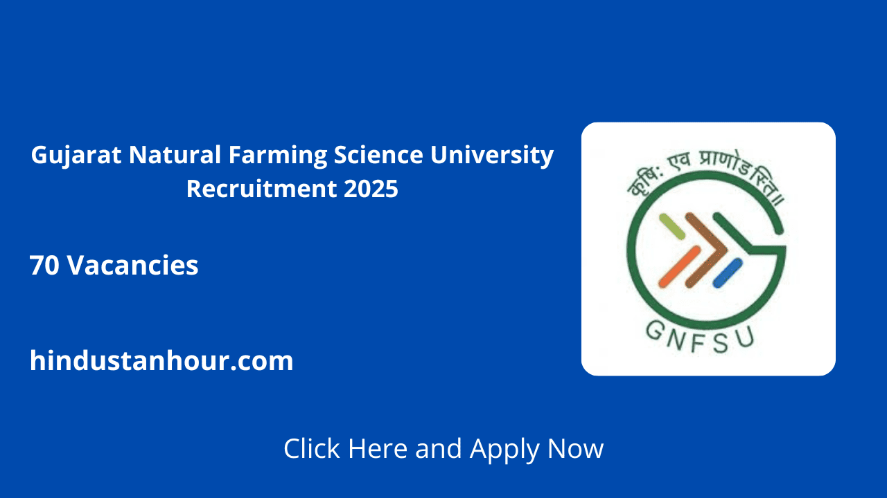 Gujarat Natural Farming Science University Recruitment 2025