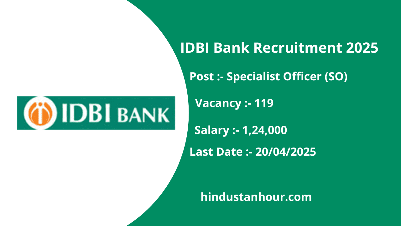 IDBI Bank Recruitment 2025
