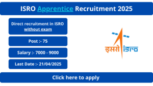 ISRO Apprentice Recruitment 2025