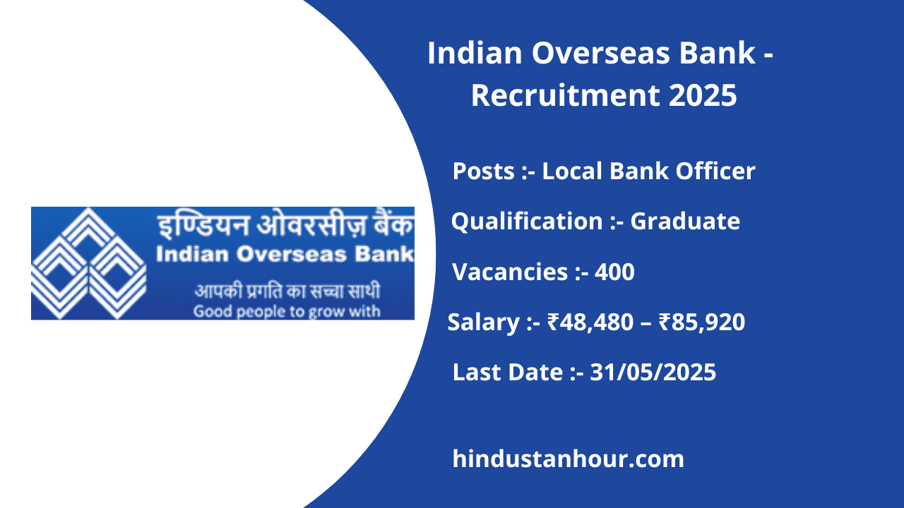Indian Overseas Bank Recruitment 2025